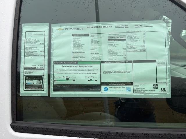 2025 Chevrolet Express Cargo 3500 3500 Regular Wheelbase Rear-Wheel Drive